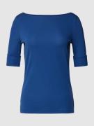 Lauren Ralph Lauren T-Shirt mit U-Boot-Ausschnitt in Blau, Größe XS