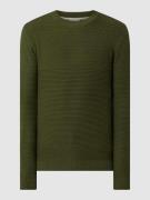 Selected Homme Pullover aus Bio-Baumwolle Modell 'Conrad' in Oliv, Grö...
