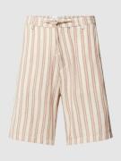 SELECTED HOMME Bermudas mit Streifenmuster Modell 'BRODY' in Offwhite,...