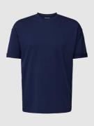Drykorn T-Shirt mit geripptem Rundhalsausschnitt Modell 'THILO' in Roy...