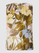 Esprit Collection Blusentop mit floralem Muster in Oliv, Größe 36
