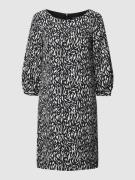 Esprit Collection Blusenkleid mit Allover-Muster in Black, Größe 34