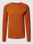 Jack & Jones Strickpullover mit Label-Patch Modell 'HILL' in 381 ROT, ...
