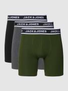 Jack & Jones Trunks mit Logo-Bund im 3er-Pack in Oliv, Größe S