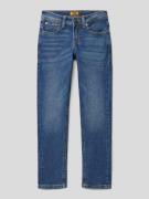 Jack & Jones Slim Fit Jeans mit Kontrastnähten Modell 'GLENN' in Blau,...