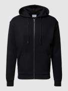 Jack & Jones Sweatjacke mit Kapuze Modell 'BRADLEY' in Black, Größe L