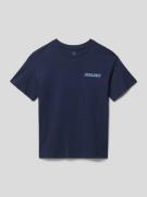 Jack & Jones T-Shirt mit Label-Print in Marineblau, Größe 128