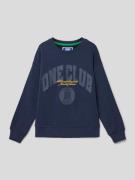 Jack & Jones Oversized Sweatshirt mit Label-Print Modell 'COLE' in Mar...