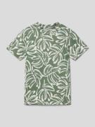 Jack & Jones T-Shirt mit floralem Muster in Lind, Größe 140