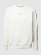 CARLO COLUCCI Sweatshirt mit gerippten Abschlüssen in Offwhite, Größe ...