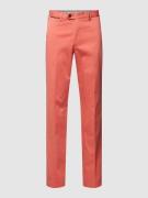 Hiltl Slim Fit Hose mit Bügelfalten Modell 'PEAKER' in Rot, Größe 25