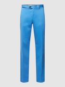 Hiltl Slim Fit Hose mit Bügelfalten Modell 'PEAKER' in Royal, Größe 28