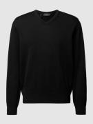 MAERZ Muenchen Pullover aus Schurwolle in Black, Größe 48