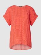 Montego Blusenshirt mit Allover-Muster in Dunkelorange, Größe 36
