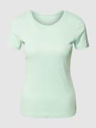 Montego T-Shirt mit Rundhalsausschnitt in Mint Melange, Größe XXL