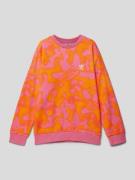 adidas Originals Sweatshirt mit Allover-Print in Pink, Größe 146