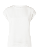 Vila T-Shirt mit fixierten Ärmelaufschlägen Modell 'VIELLETTE' in Weis...