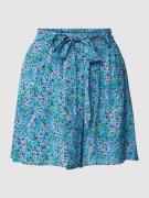 Only Shorts aus Viskose mit Bindegürtel Modell 'JASMIN' in Bleu, Größe...