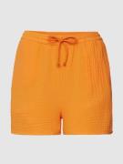 Only Shorts mit Strukturmuster in Orange, Größe S