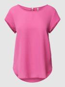 Only Blusenshirt in unifarbenem Design Modell 'VIC' in Pink, Größe 34