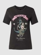 Only T-Shirt mit Motiv-Print Modell 'LUCY LIFE' in Black, Größe XS
