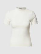 Only T-Shirt mit Turtleneck Modell 'EMMA' in Offwhite, Größe M