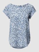 Only Blusenshirt mit floralem Muster Modell 'VIC' in Jeansblau, Größe ...
