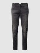 Only & Sons Stone Washed Slim Fit Jeans in Black, Größe 28/30