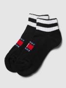Tommy Jeans Socken mit Logo-Stitching Modell 'QUARTER' in Black, Größe...
