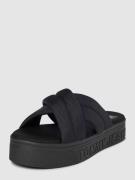 Tommy Jeans Sandalen mit Label-Schriftzug Modell 'LETTERING' in Black,...