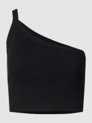 Noisy May Crop Top mit One-Shoulder-Träger Modell 'MAYA' in Black, Grö...