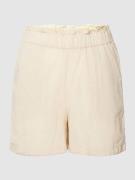 Noisy May Shorts mit elastischem Bund Modell 'MOYA' in Sand, Größe XS