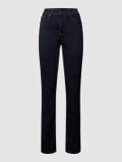 MAC Feminine Fit 5-Pocket-Jeans Modell MELANIE in Marine, Größe 34/30