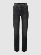 MAC Jeans mit asymmetrischem Bund in Dunkelgrau, Größe 46/30