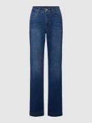 MAC Flared Cut Jeans mit Eingrifftaschen in Blau, Größe 32/32