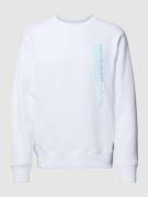 Calvin Klein Jeans Sweatshirt mit Label-Print in Weiss, Größe M