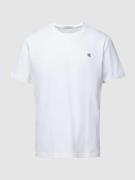 Calvin Klein Jeans T-Shirt mit Logo-Stitching Modell 'EMBRO' in Weiss,...
