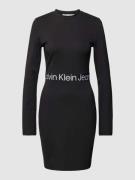 Calvin Klein Jeans Knielanges Kleid mit elastischem Taillenband Modell...