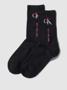Calvin Klein Jeans Socken mit Label-Details im 2er-Pack in Black, Größ...