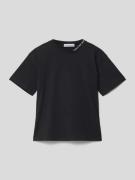 Calvin Klein Jeans T-Shirt mit Label-Stitching Modell 'INTARSIA' in Bl...