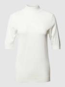 ICHI T-Shirt in Strick-Optik Modell 'Mafa' in Offwhite, Größe XL
