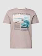 Tom Tailor T-Shirt mit Statement-Print in Rose, Größe S