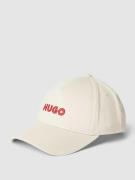 HUGO Basecap mit Label-Stitching in Beige, Größe One Size