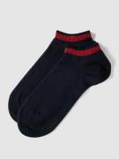 HUGO Sneakersocken mit Kontraststreifen im 2er-Pack Modell 'Tape' in D...