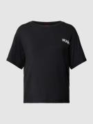 HUGO Oversized T-Shirt in melierter Optik Modell 'UNITE' in Black, Grö...
