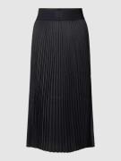 HUGO Midirock mit Plisseefalten Modell 'Reguna' in Black, Größe 36