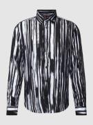 HUGO Slim Fit Freizeithemd mit Streifenmuster Modell 'Ermo' in Black, ...