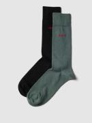 HUGO Socken im 2er-Pack mit Label-Detail in Black, Größe 39/42