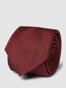 HUGO Krawatte aus Seide mit Streifenmuster in Bordeaux, Größe One Size