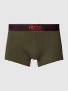 HUGO Trunks mit elastischem Logo-Bund Modell 'EXCITE' in Oliv, Größe L